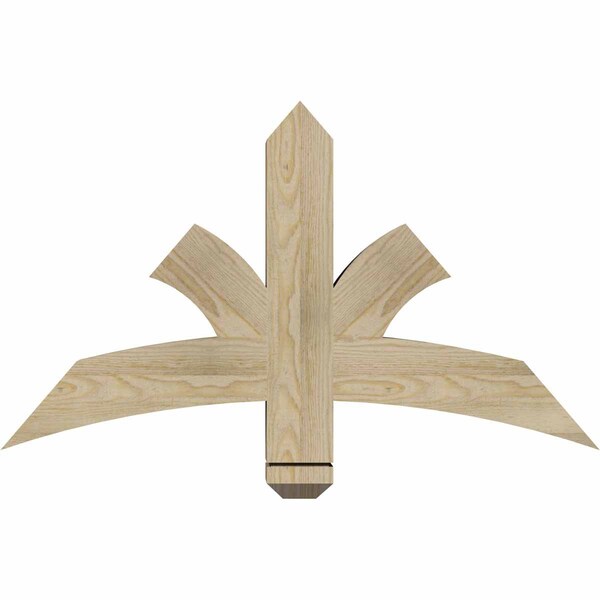 Ekena Millwork Davenport Rough Sawn Timber Gable Bracket, Douglas Fir, 36"W x 21"H x 4"D x 4"F, 14/12 Pitch GBW036X21X0404DAV00RDF - main